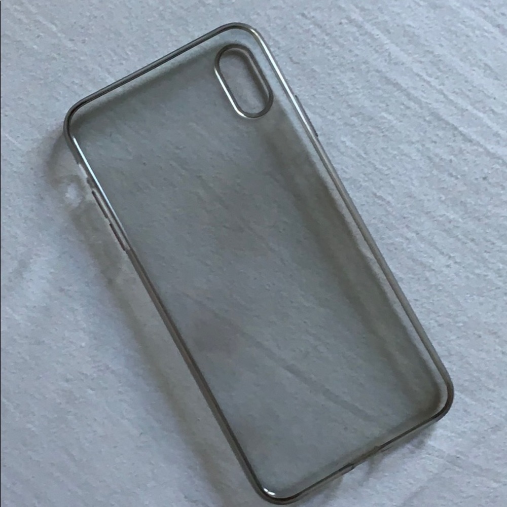 Clear silicone iphone xs max case